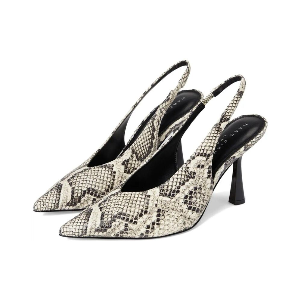 Marc Fisher 'Ester' Snake Skin Slingback Heels - Women's 10 - New in Box